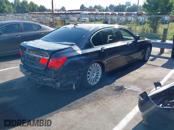 2012 BMW 7 Series 750Li with VIN WBAKB8C59CC963228, listed as a IAAI auction lot 42625772 with 136,751 mi miles and . Bid and sale history available at DreamBid. Image 4.