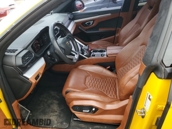 2019 Lamborghini Urus с VIN ZPBUA1ZL9KLA00879, выставлен на аукционе Copart как лот 58017485 с пробегом 23 614 миль миль и Списание • Salvage title. История ставок и продаж доступна на DreamBid. Изображение 7.