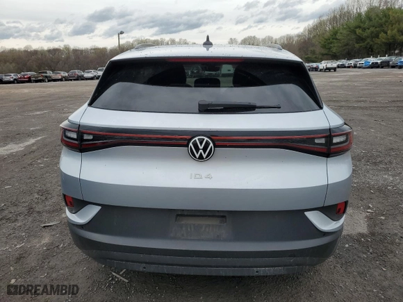 2021 Volkswagen ID.4 Pro with VIN WVGRMPE28MP031035, listed as a Copart auction lot 51860175 with 85,706 mi miles and Salvage Title. Bid and sale history available at carsss.com. Image 6.