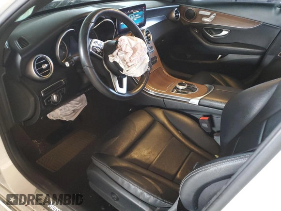 2019 Mercedes-Benz C 300 with VIN WDDWF8DB4KR462407, listed as a Copart auction lot 52336005 with 75,466 mi miles and Salvage Title. Bid and sale history available at DreamBid. Image 7.