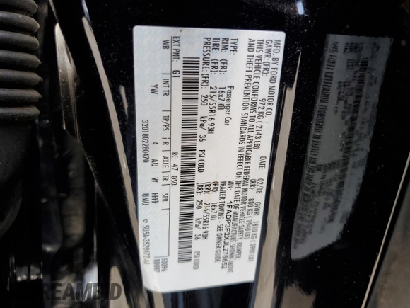 2018 Ford Focus SE z VIN 1FADP3F2XJL276652, wystawiony jako Copart lot #57499965 z przebiegiem 112 388 mil mil oraz Szkoda całkowita • Salvage title. Historia ofert i sprzedaży dostępna na DreamBid. Obrazek 12.