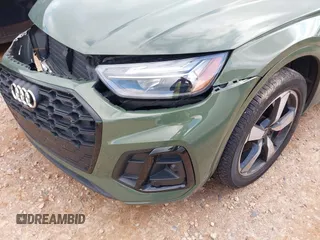 2023 Audi Q5 S line Premium Plus with VIN WA1EAAFY1P2111431, listed as a IAAI auction lot 42355144 with 43,498 mi miles and . Bid and sale history available at DreamBid. Image 20.