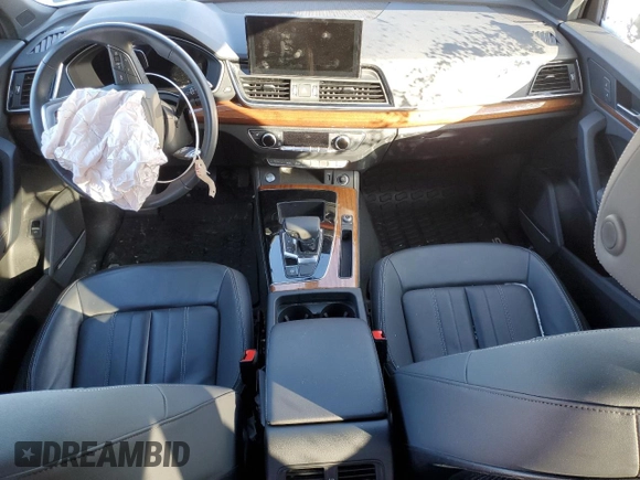 2023 Audi Q5 S line Premium Plus with VIN WA1EAAFY2P2180824, listed as a Copart auction lot 41859325 with 28,491 mi miles and Salvage Title. Bid and sale history available at carsss.com. Image 8.
