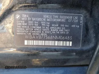 2008 BMW 3 Series 335i z VIN WBAVB77568NM06483, wystawiony jako Copart lot #49850085 z przebiegiem Nie podano mil oraz Szkoda całkowita • Salvage title. Historia ofert i sprzedaży dostępna na DreamBid. Obrazek 14.