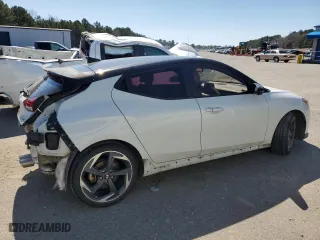 2019 Hyundai Veloster Turbo R-Spec with VIN KMHTH6ABXKU014312, listed as a Copart auction lot 48380155 with 67,515 mi miles and Salvage Title. Bid and sale history available at carsss.com. Image 3.
