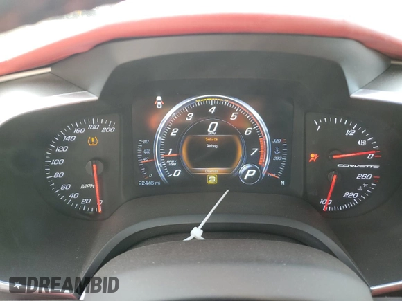 2016 Chevrolet Corvette 3LT with VIN 1G1YF2D79G5119336, listed as a Copart auction lot 40933234 with 22,446 mi miles. Bid and sale history available at carsss.com. Image 9.