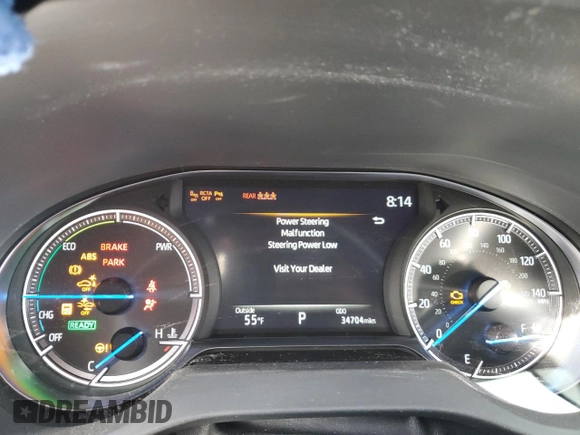 2022 Toyota Venza LE with VIN JTEAAAAH5NJ115458, listed as a Copart auction lot 53696965 with 34,704 mi miles and Salvage Title. Bid and sale history available at DreamBid. Image 9.