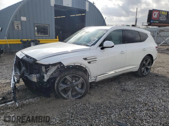 2025 Genesis GV80 Prestige with VIN KMUHEESCXSU221431, listed as a Copart auction lot 78187984 with 3,788 mi miles and Salvage Title. Bid and sale history available at DreamBid. Image 1.