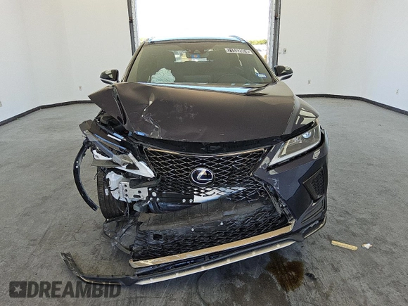 2022 Lexus RX with VIN 2T2YGMDA5NC087783, listed as a Copart auction lot 71532024 with 27,628 mi miles and Salvage Title. Bid and sale history available at carsss.com. Image 5.