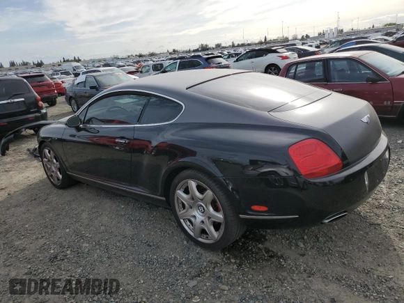 2007 Bentley Continental GT with VIN SCBCR73W07C044927, listed as a Copart auction lot 56657975 with 36,253 mi miles and Salvage Title. Bid and sale history available at DreamBid. Image 2.