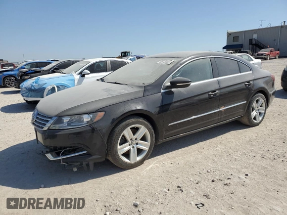2014 Volkswagen CC Sport with VIN WVWBN7AN6EE529590, listed as a Copart auction lot 88780515 with 123,392 mi miles and Salvage Title. Bid and sale history available at DreamBid. Image 1.