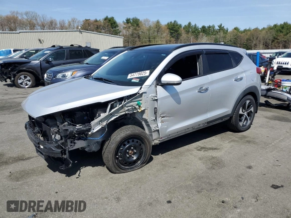 2016 Hyundai Tucson Limited z VIN KM8J3CA25GU060397, wystawiony jako Copart lot #54779025 z przebiegiem 135 358 mil mil oraz Szkoda całkowita • Salvage title. Historia ofert i sprzedaży dostępna na DreamBid. Obrazek 1.