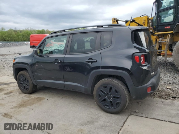 2018 Jeep Renegade Upland z VIN ZACCJBAB4JPH90422, wystawiony jako Copart lot #55999015 z przebiegiem 147 775 mil mil oraz Szkoda całkowita • Salvage title. Historia ofert i sprzedaży dostępna na DreamBid. Obrazek 2.