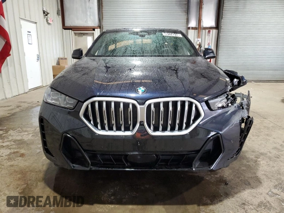 2024 BMW X6 xDrive40i with VIN 5UX33EX05R9V06924, listed as a Copart auction lot 49174315 with 28,443 mi miles and Clean Title. Bid and sale history available at carsss.com. Image 5.
