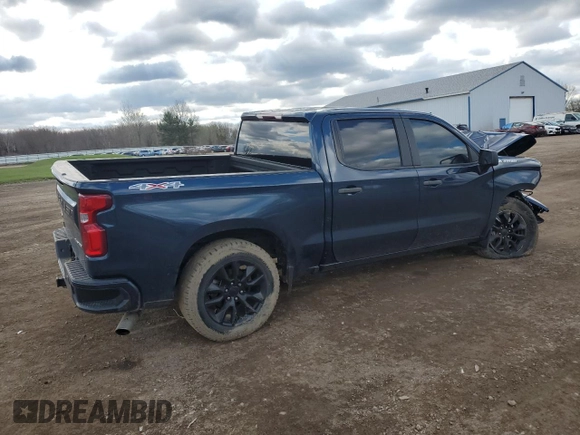 2019 Chevrolet Silverado 1500 Custom with VIN 3GCPYBEH7KG218243, listed as a Copart auction lot 53064075 with 68,331 mi miles and Salvage Title. Bid and sale history available at DreamBid. Image 3.