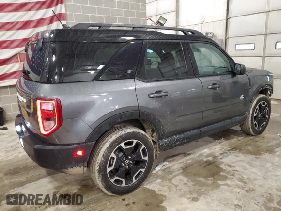 2024 Ford Bronco Sport Outer Banks with VIN 3FMCR9C6XRRF25857, listed as a Copart auction lot 51911225 with 9,073 mi miles and Salvage title. Bid and sale history available at DreamBid. Image 3.