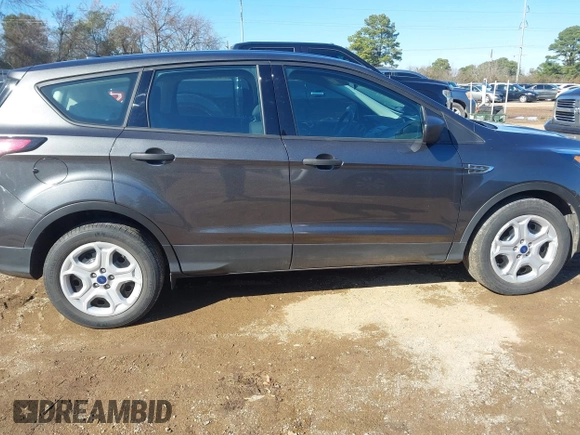 2018 Ford Escape S with VIN 1FMCU0F77JUA84538, listed as a IAAI auction lot 41611602 with 28,284 mi miles and . Bid and sale history available at carsss.com. Image 13.
