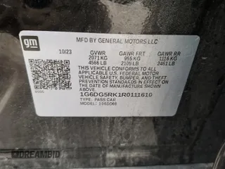 2024 Cadillac CT4 Sport z VIN 1G6DG5RK1R0111610, wystawiony jako Copart lot #44950015 z przebiegiem 10 733 mil mil oraz Czysty tytuł • Clean title. Historia ofert i sprzedaży dostępna na DreamBid. Obrazek 12.