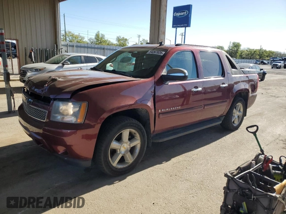 2008 Chevrolet Avalanche 2LT with VIN 3GNFK12398G275317, listed as a Copart auction lot 54267925 with 131,332 mi miles and Salvage title. Bid and sale history available at DreamBid. Image 1.