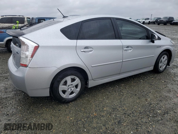 2011 Toyota Prius I with VIN JTDKN3DU2B0266681, listed as a Copart auction lot 43855645 with 157,327 mi miles and Salvage Title. Bid and sale history available at DreamBid. Image 3.