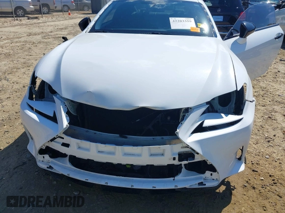 2016 Lexus RC 350 F Sport with VIN JTHHE5BC7G5012151, listed as a IAAI auction lot 42203359 with 124,389 mi miles and . Bid and sale history available at DreamBid. Image 6.