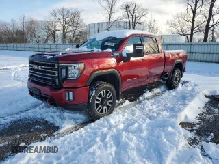 2022 GMC Sierra 3500HD AT4 z VIN 1GT49VEY6NF139511, wystawiony jako Copart lot #85117954 z przebiegiem 39 144 mil mil oraz Szkoda całkowita • Salvage title. Historia ofert i sprzedaży dostępna na DreamBid. Obrazek 1.