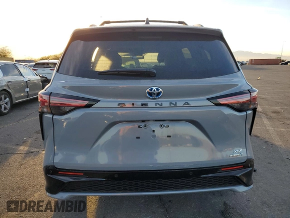 2024 Toyota Sienna XSE with VIN 5TDDRKEC6RS182951, listed as a Copart auction lot 86314004 with 7,292 mi miles and Salvage Title. Bid and sale history available at carsss.com. Image 6.
