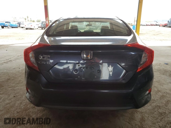 2017 Honda Civic Sedan LX with VIN 19XFC2F52HE072255, listed as a Copart auction lot 50661395 with 93,032 mi miles and Salvage Title. Bid and sale history available at carsss.com. Image 6.