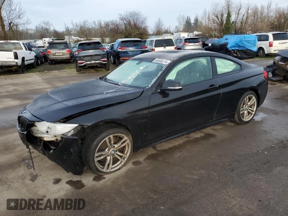 2014 BMW 4 Series 428i xDrive z VIN WBA3N9C51EF721133, wystawiony jako Copart lot #86808274 z przebiegiem Nie podano mil oraz Szkoda całkowita • Salvage title. Historia ofert i sprzedaży dostępna na DreamBid. Obrazek 1.