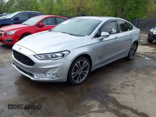 2019 Ford Fusion Titanium with VIN 3FA6P0D91KR187109, listed as a IAAI auction lot 41646320 with 107,125 mi miles. Bid and sale history available at carsss.com. Image 2.
