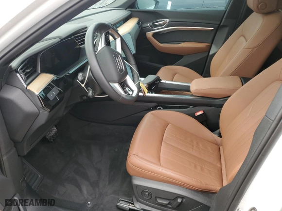 2024 Audi Q8 e-tron Premium with VIN WA14ABGE7RB024447, listed as a Copart auction lot 74483224 with 0 mi miles and Non Repairable. Bid and sale history available at carsss.com. Image 7.