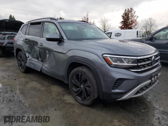 2022 Volkswagen Atlas SE with VIN 1V2KP2CA0NC501253, listed as a Copart auction lot 79123524 with 25,616 mi miles and Salvage title. Bid and sale history available at DreamBid. Image 4.