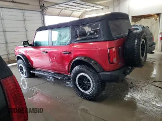 2021 Ford Bronco с VIN 1FMEE5DP8MLA72186, выставлен на аукционе Copart как лот 54100605 с пробегом 60 653 миль миль и Списание • Salvage title. История ставок и продаж доступна на DreamBid. Изображение 2.