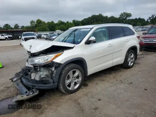 2014 Toyota Highlander Limited with VIN 5TDYKRFH2ES015182, listed as a Copart auction lot 58512505 with 160,426 mi miles and Salvage title. Bid and sale history available at DreamBid. Image 1.