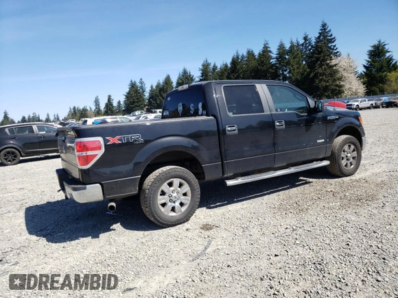 2012 Ford F-150 XL with VIN 1FTFW1ET3CFA62317, listed as a Copart auction lot 53700335 with 133,621 mi miles and Salvage Title. Bid and sale history available at carsss.com. Image 3.