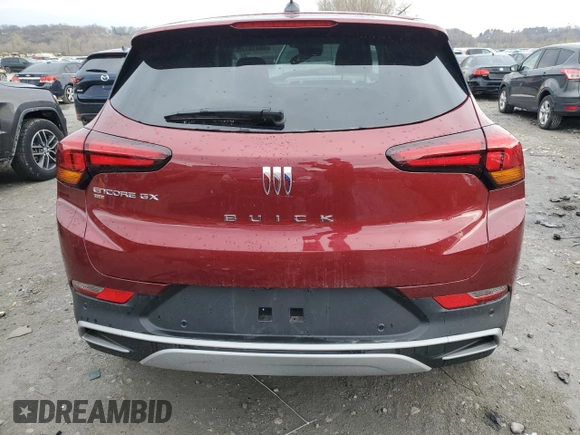 2025 Buick Encore GX Preferred with VIN KL4AMCSLXSB036569, listed as a Copart auction lot 48410175 with 2,392 mi miles and Salvage title. Bid and sale history available at DreamBid. Image 6.