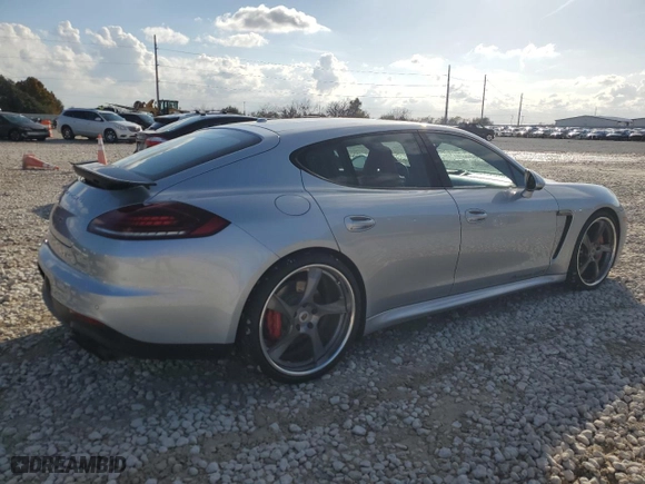 2014 Porsche Panamera GTS with VIN WP0AF2A7XEL083288, listed as a Copart auction lot 85196024 with 87,416 mi miles and Clean Title. Bid and sale history available at carsss.com. Image 3.
