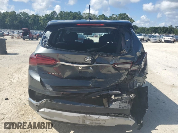 2019 Hyundai Santa Fe SE with VIN 5NMS23ADXKH122695, listed as a Copart auction lot 61941525 with 64,578 mi miles and Non repairable. Bid and sale history available at DreamBid. Image 6.