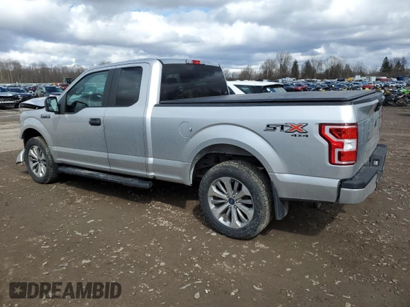 2018 Ford F-150 XL with VIN 1FTEX1EP8JFB61837, listed as a Copart auction lot 50494985 with 37,363 mi miles and Salvage Title. Bid and sale history available at carsss.com. Image 2.