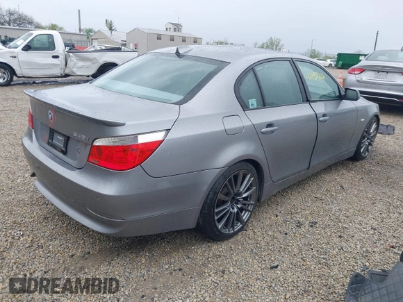 2005 BMW 5 Series 545i with VIN WBANB33555B089128, listed as a IAAI auction lot 42157702 with 206,362 mi miles and . Bid and sale history available at carsss.com. Image 4.