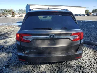 2018 Honda Odyssey EX-L with VIN 5FNRL6H75JB044985, listed as a Copart auction lot 50081345 with 157,688 mi miles and Salvage Title. Bid and sale history available at DreamBid. Image 6.