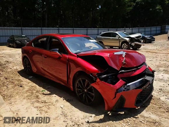 2025 Lexus IS 350 F Sport with VIN JTHBZ1B26S5084039, listed as a Copart auction lot 57502865 with 9,647 mi miles and Salvage title. Bid and sale history available at DreamBid. Image 13.