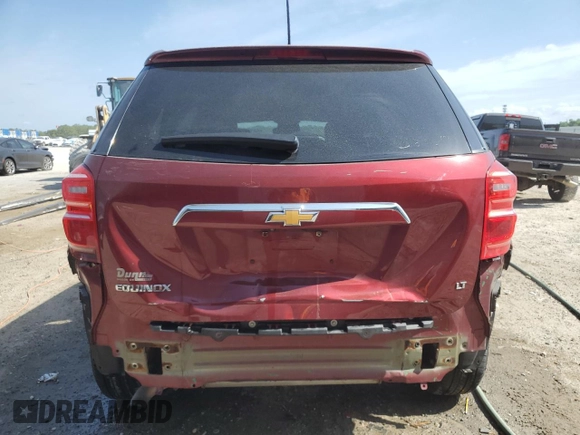 2017 Chevrolet Equinox LT with VIN 2GNALCEKXH1500536, listed as a Copart auction lot 55671625 with 213,413 mi miles and Salvage Title. Bid and sale history available at DreamBid. Image 6.