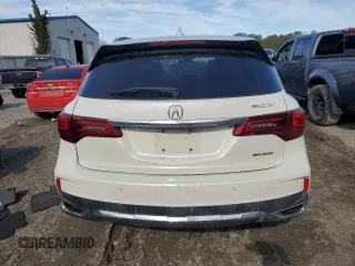 2017 Acura MDX w/Advance Pkg with VIN 5FRYD4H89HB015021, listed as a Copart auction lot 88557355 with 124,771 mi miles and Salvage Title. Bid and sale history available at carsss.com. Image 6.