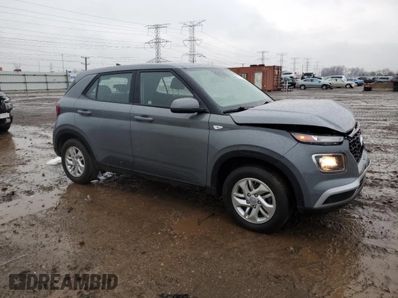 2021 Hyundai Venue SE with VIN KMHRB8A37MU129792, listed as a Copart auction lot 51271125 with 56,230 mi miles and Salvage Title. Bid and sale history available at DreamBid. Image 4.