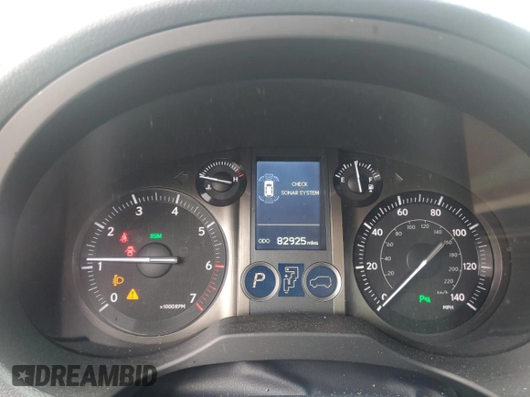 2016 Lexus GX 460 with VIN JTJBM7FX0G5128520, listed as a Copart auction lot 58370455 with 82,925 mi miles and Salvage title. Bid and sale history available at DreamBid. Image 9.