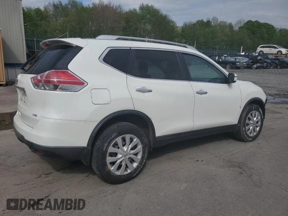 2016 Nissan Rogue S z VIN KNMAT2MV6GP707957, wystawiony jako Copart lot #55949445 z przebiegiem Nie podano mil oraz Szkoda całkowita • Salvage title. Historia ofert i sprzedaży dostępna na DreamBid. Obrazek 3.