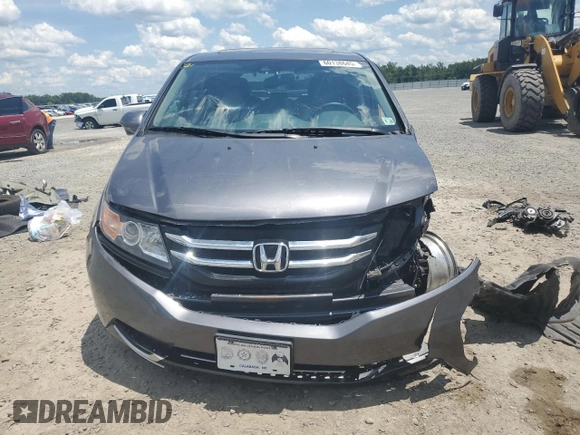 2014 Honda Odyssey EX-L with VIN 5FNRL5H62EB112280, listed as a Copart auction lot 60138645 with 167,657 mi miles and Salvage title. Bid and sale history available at DreamBid. Image 5.