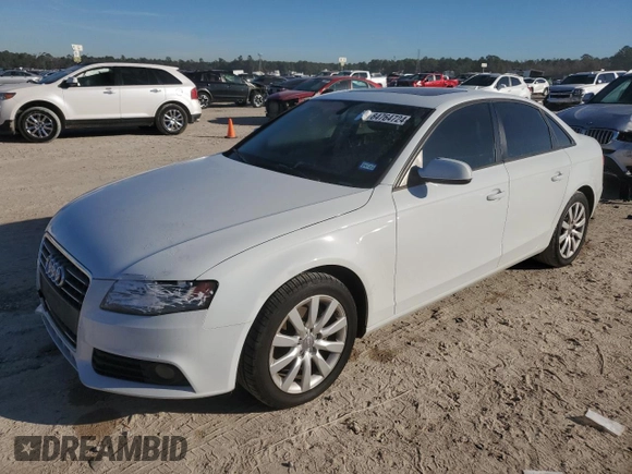 2012 Audi A4 2.0T Premium with VIN WAUAFAFL2CA118542, listed as a Copart auction lot 84764724 with 164,566 mi miles and Salvage Title. Bid and sale history available at carsss.com. Image 1.