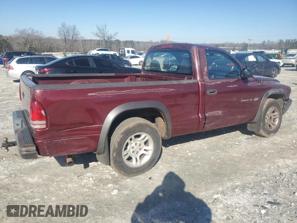 2002 Dodge Dakota with VIN 1B7FL16X62S694633, listed as a Copart auction lot 86515034 with 270,483 mi miles and Salvage Title. Bid and sale history available at carsss.com. Image 3.
